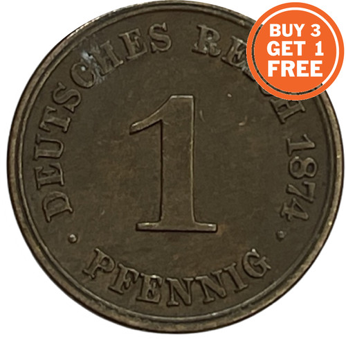 German pfennig from - 1,