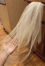 Richard Designs 30 inch Double Tier Veil With Sequin Design