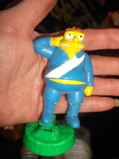 COLLECTABLE BURGER KING TOY MATT GROENING SIMPSONS FOOTBALL BARNEY + BALL & BAG