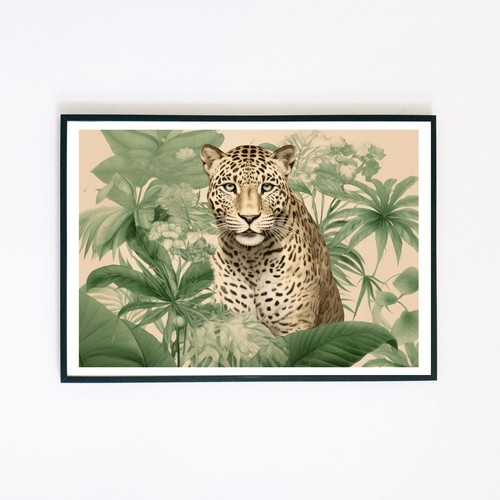 Jaguar big cat - big, botanical