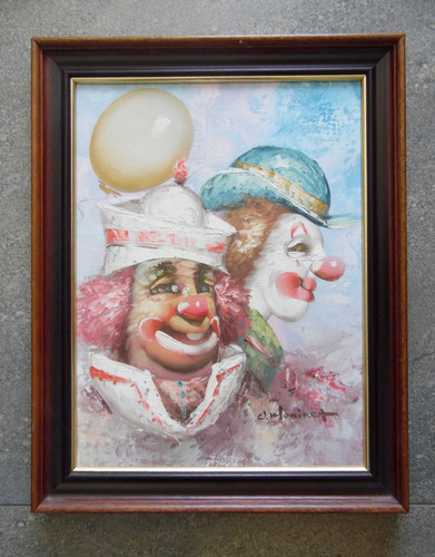 Portrait two clowns - portrait, of