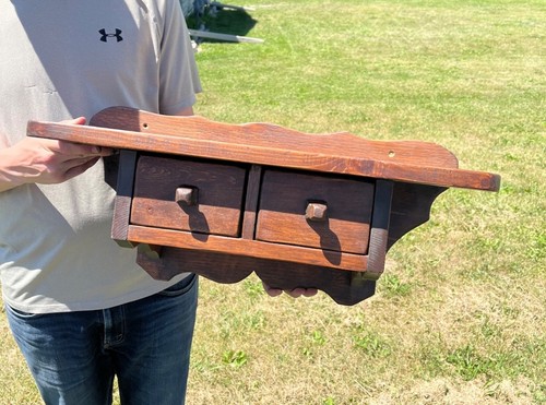 Primitive farmhouse wall shelf - wall,