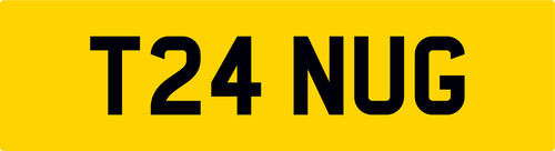 Quality old reg number - number, plate