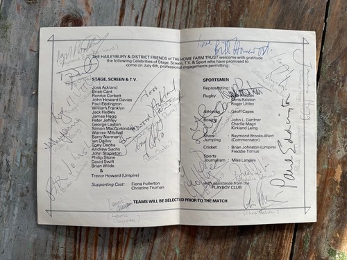 Multi signed 1980 - 1980, cricket
