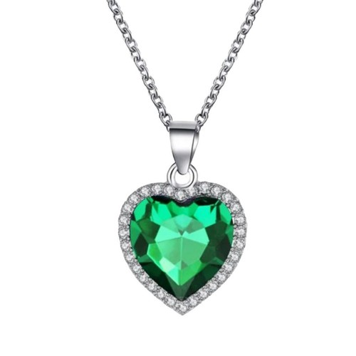 Crystal pendant necklace - crystal,