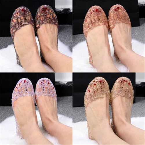 Women flats slip jelly - women, on