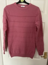 Womens Cotton Traders jumper. Pink Size M 100% cotton.