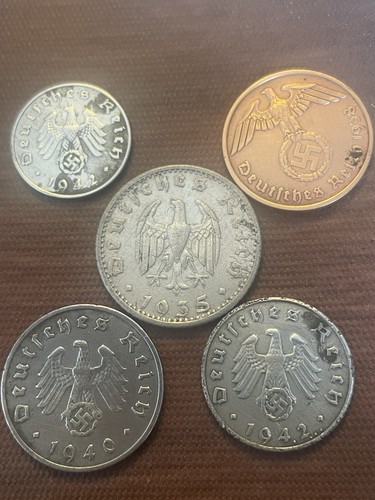 German coins 10 - coins, 1,2,5,