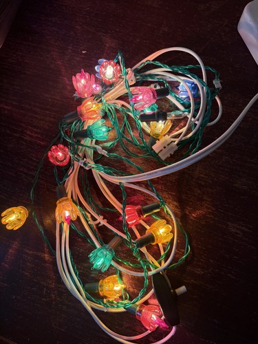 Vintage christmas fairy lights - vintage,