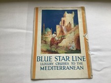 Blue Star Line luxury cruises to the Mediterranean 1929