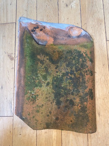 Antique clay single - pan, tiles