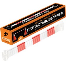 Orange and White Retractable