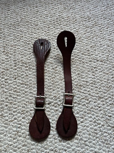 Leather spur strap - leather, west