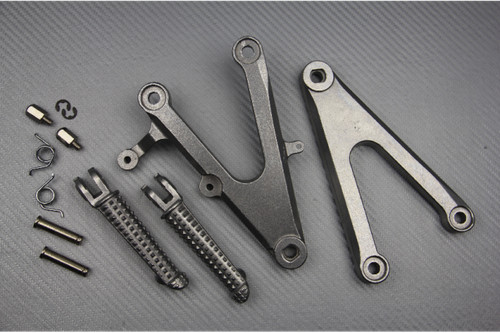 Silver front foot rests - silver,
