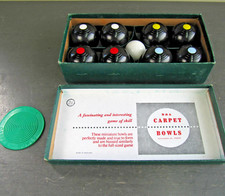 Vintage Mid-Century B&A Banda Mini Carpet Bowls Game in Original Box