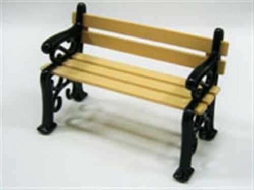 24th scale small garden bench - small,