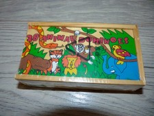 Vintage Animal Domino Set in