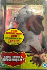 Shrek The Third DVD With Dronkey Toy Exclusive To Tesco Donkey Presentation Box