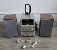 JVC Micro Component System - Silver- CA-UXGB9DAB CD Player Radio + Speakers Y2k 