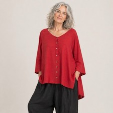 cut loose Collarless Button up
