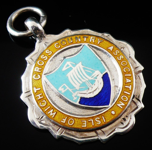 Sterling silver enamel - silver, pocket