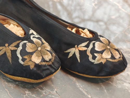 Vintage silk embroidered