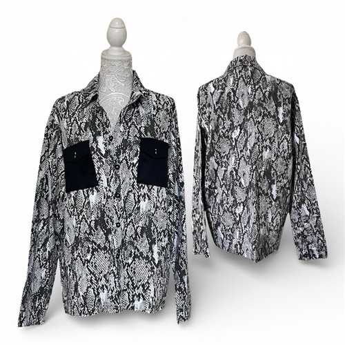 Black white snakeskin print - snakeskin,