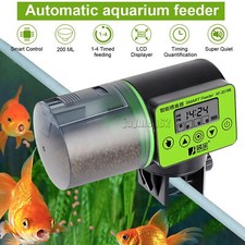 200ML Automatic Fish Food Aquarium Feeder Smart Vacation Pet Timer LCD Display