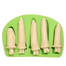 Spooky Fingers Mould Halloween Silicone Fondant Icing Biscuits Chocolates  Resin