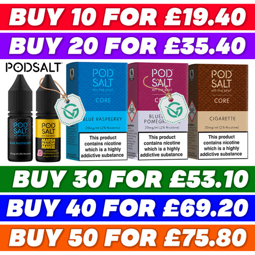 Pod salt nic liquid - e, |