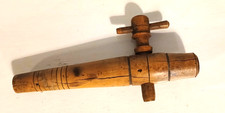 Vintage Wooden Barrel Wine Beer Keg Tap Spout Spigot Bung Hole Wood