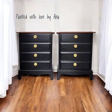 Stag Minstrel Bedside Tables PAINTED TO ORDER MADE TO ORDER