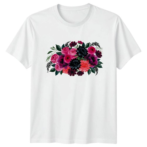 Bold pink rose - bold, t-shirt