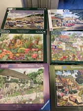 Ravensburger & Falcon 6 X 1000 Piece Jigsaw Puzzle Bundle Ex Quality Complete