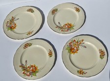 Attractive Set Of Vintage Plates Royal Marigold Design 1930’s By Alfred Meakin