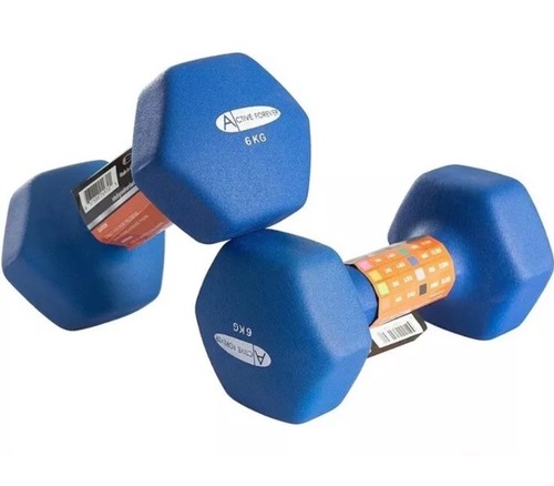 2x6kg dumbbells hex - dumbbells,