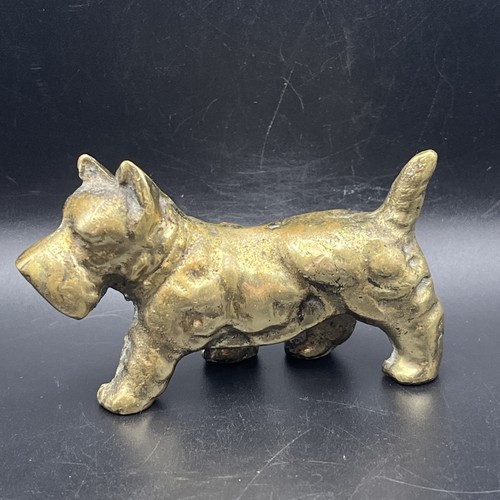Brass scottie dog - brass,