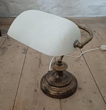 Vintage Banker's Lamp / Aged