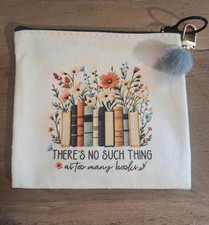 Book Lover Canvas Coin Purse