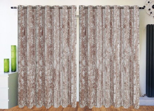Crushed velvet curtains ring - crushed,