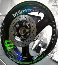 MOTORBIKE WHEEL STICKER KIT SUIT 17" ZX6R ZX9R ZX10R NINJA STICKER KIT SUPERBIKE