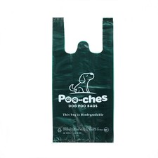 Dog Poo Bags 100 Pack With Tie Handles Strong Biodegradable Premium by Poo-ches®