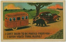 Vintage Travel Camper Trailer, I Can't Bear to Be Parted From You!