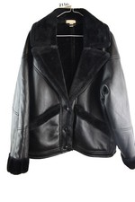 TOPSHOP Black Faux Leather