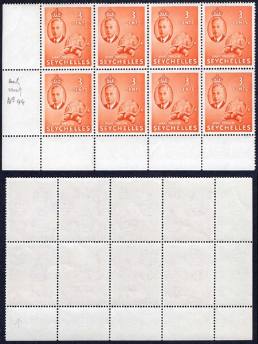 Seychelles sg159b wmk error - 3c,