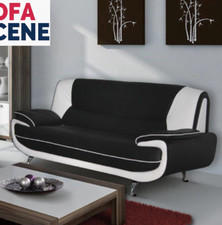 Black White Palermo Sofa 3 2