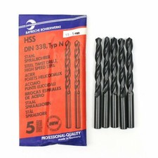 5 BBW 10.5mm HSS Metal Drill Bits for Steel, Alloys, Wood & PVC. Made in Germany