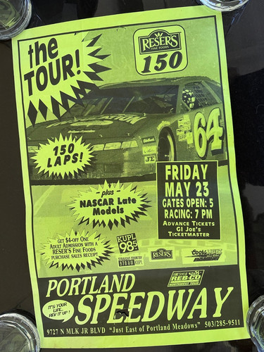 Portland speeway x11 - speeway, 16”x11”