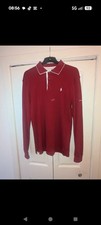 Ralph Lauren Men's Red Long Sleeve Polo Shirt Xxl