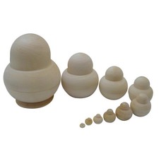 10pcs DIY Blank Wooden Russia